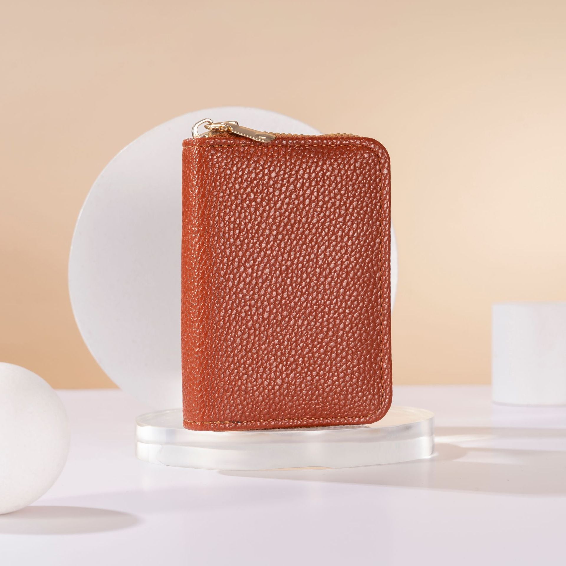 Lychee Pattern Accordion Card Holder
