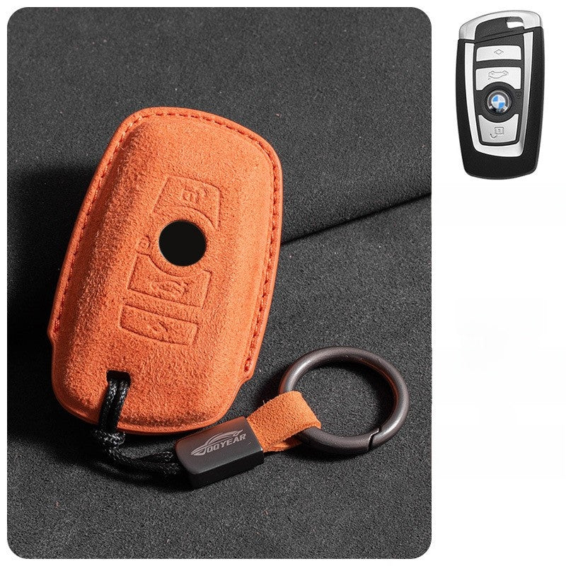 Suede Key Cover with Strap