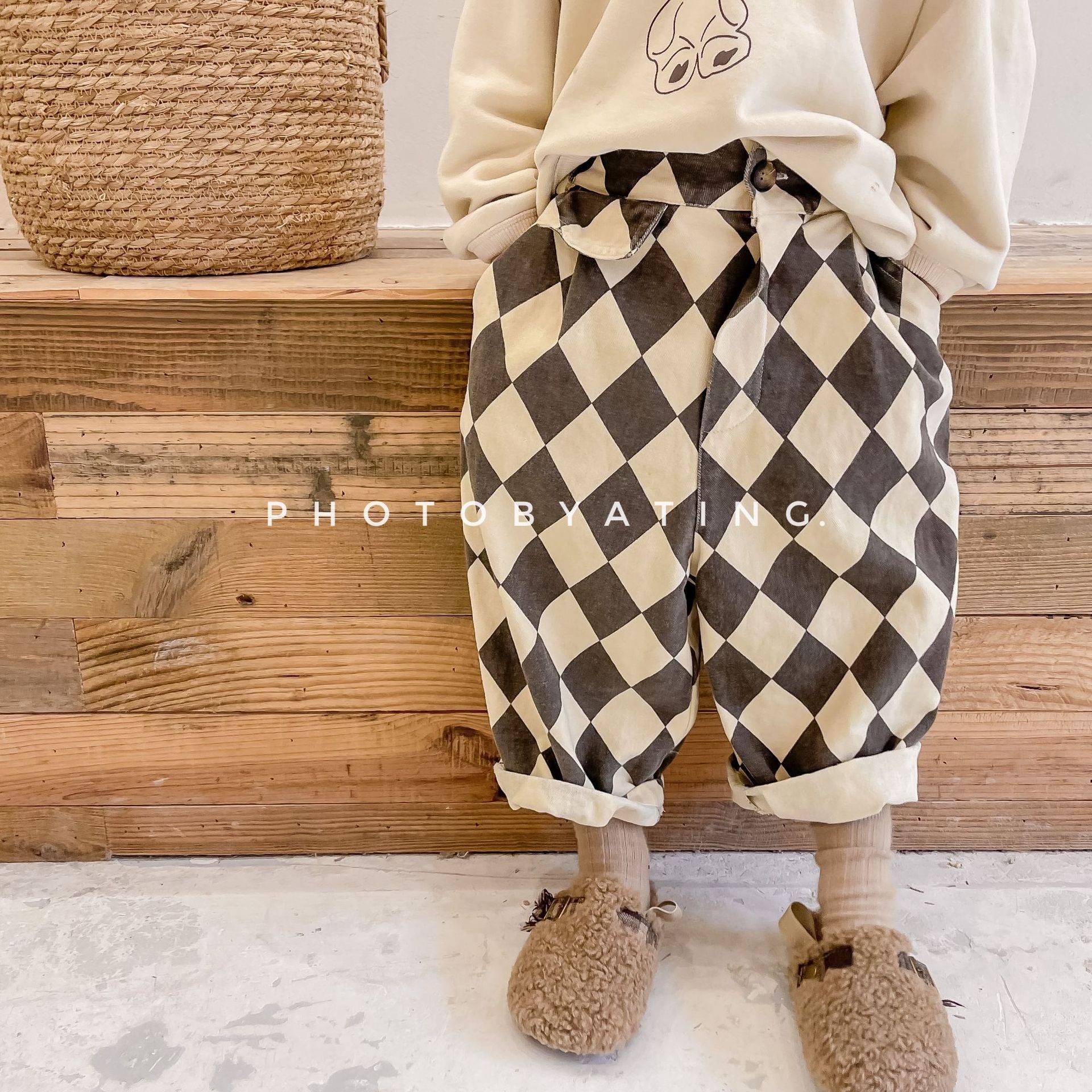 Childrens Washed Cotton Harem Pants