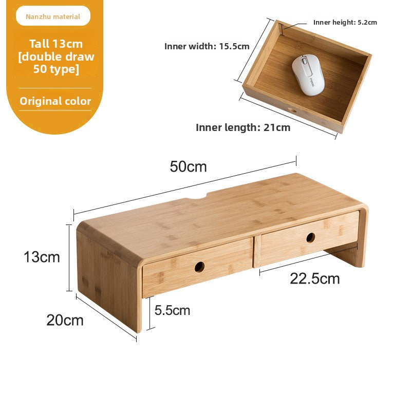 Bamboo Computer Monitor Riser