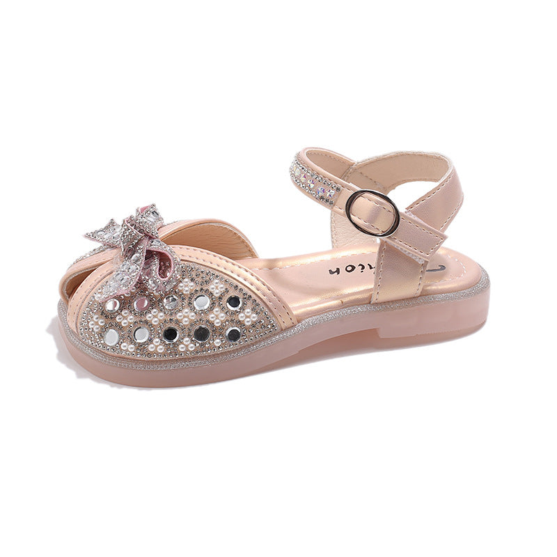 Girls Bowknot Soft Sole Non-Slip Sandals