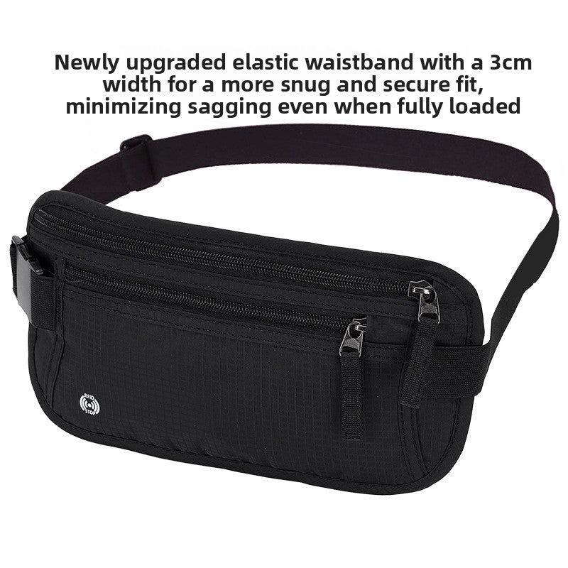 Anti-theft Travel Passport and Document Waist Pouch