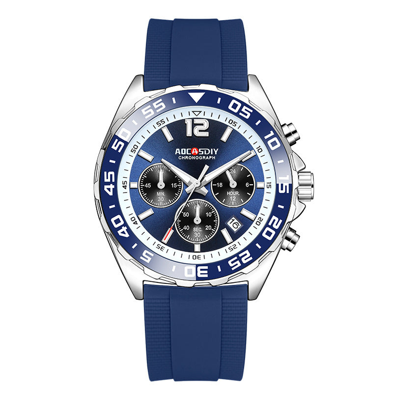 Mens Sports Quartz Watch with Luminous Display