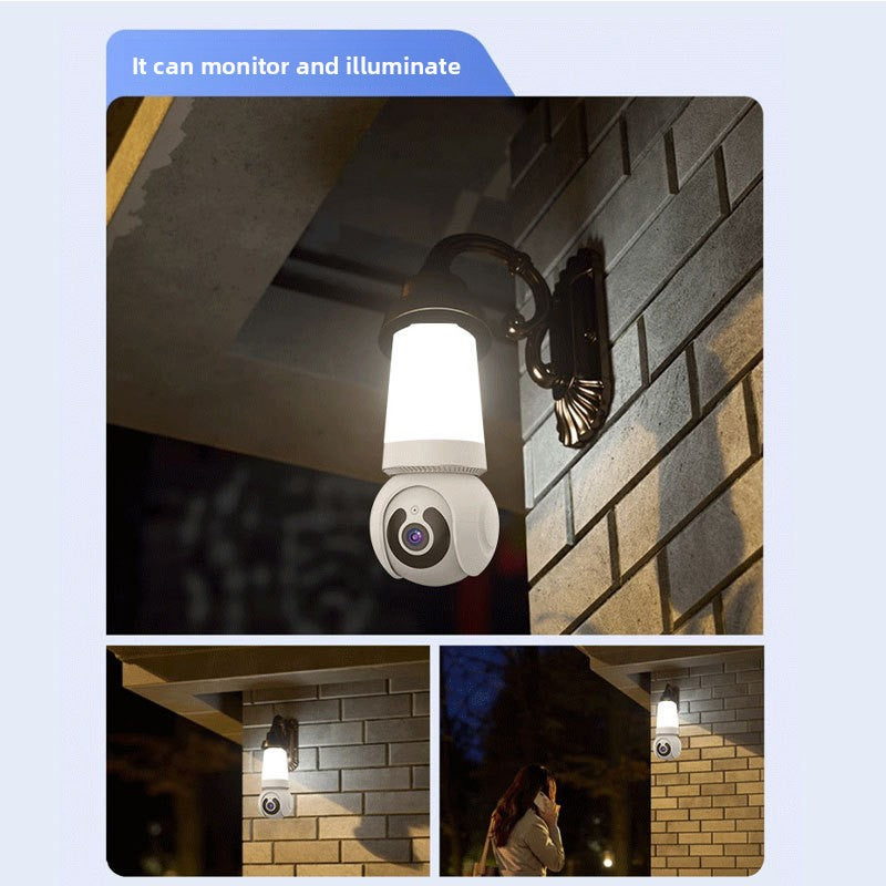 V380 WiFi bulb surveillance camera with night vision