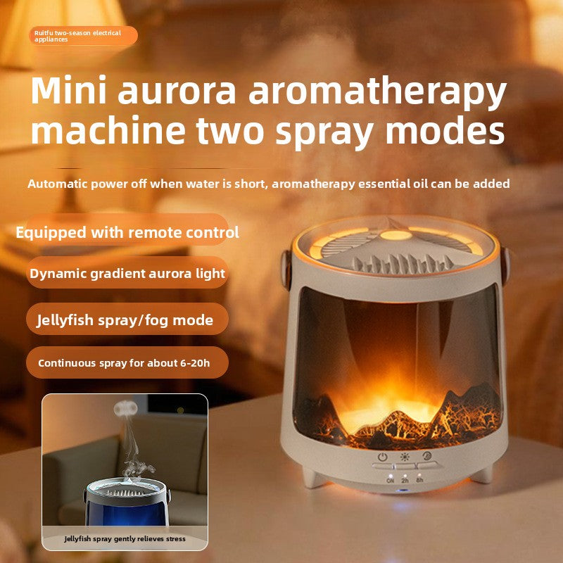 Seven-Color Flame Aroma Diffuser