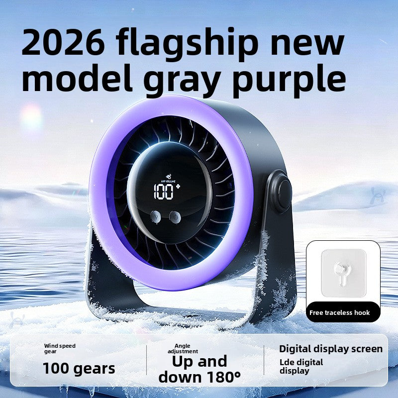USB Rechargeable Wall Mount Desktop Fan