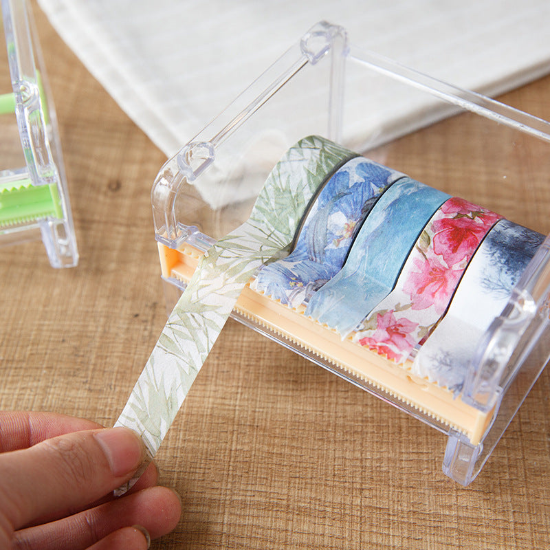 Multi-use tape holder tape cutter