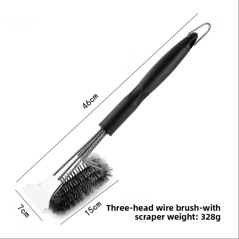 BBQ Grill Cleaning Brush Set Wire Brush with Scraper