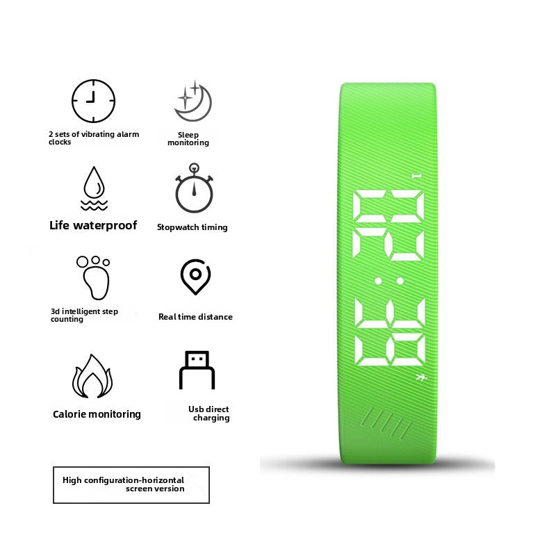 Multifunctional Digital Sports Watch with Silent Alarm