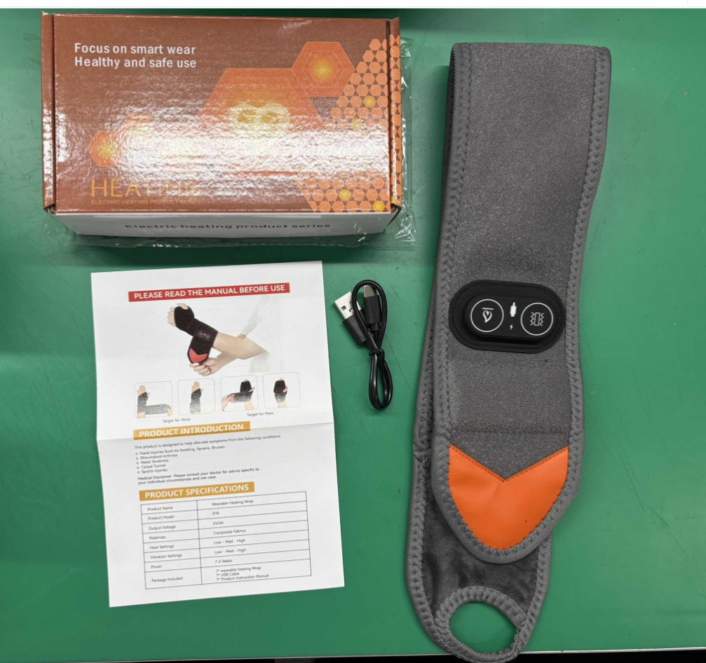Red light heating massage wrist guard