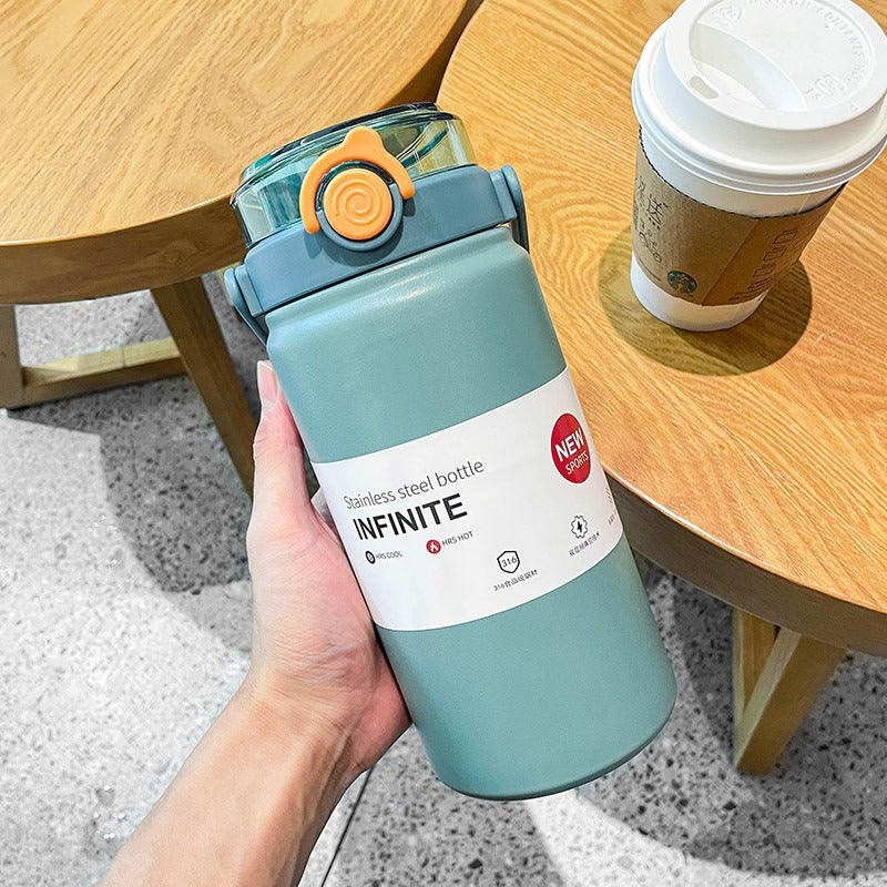 Double Handle Stainless Steel Insulated Water Bottle