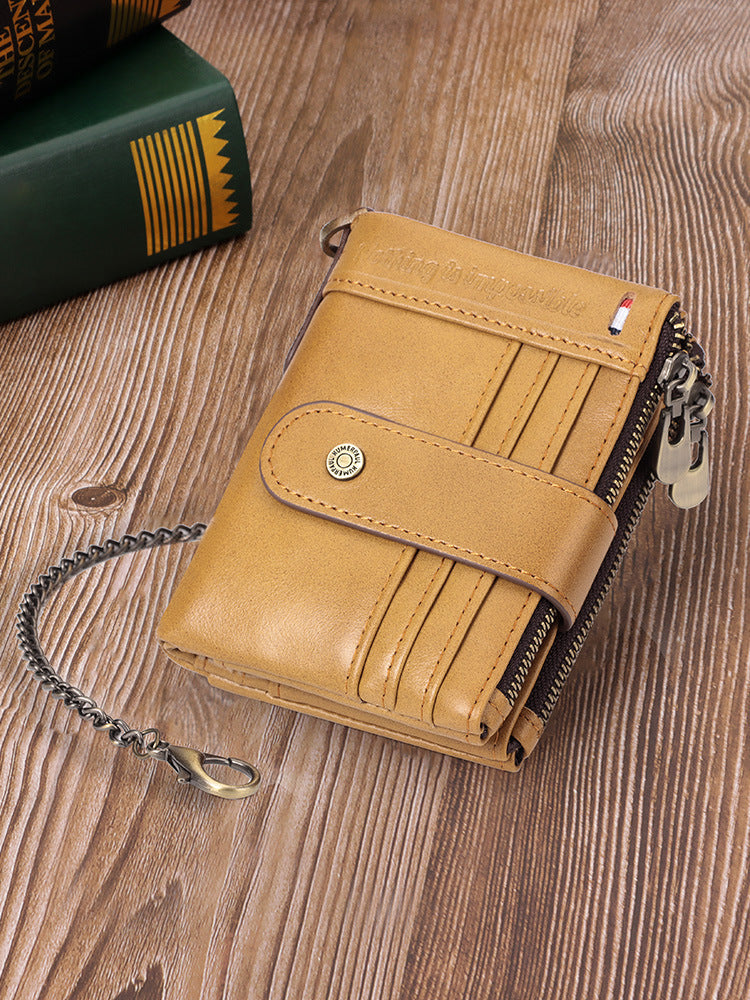 RFID Genuine Leather Men&