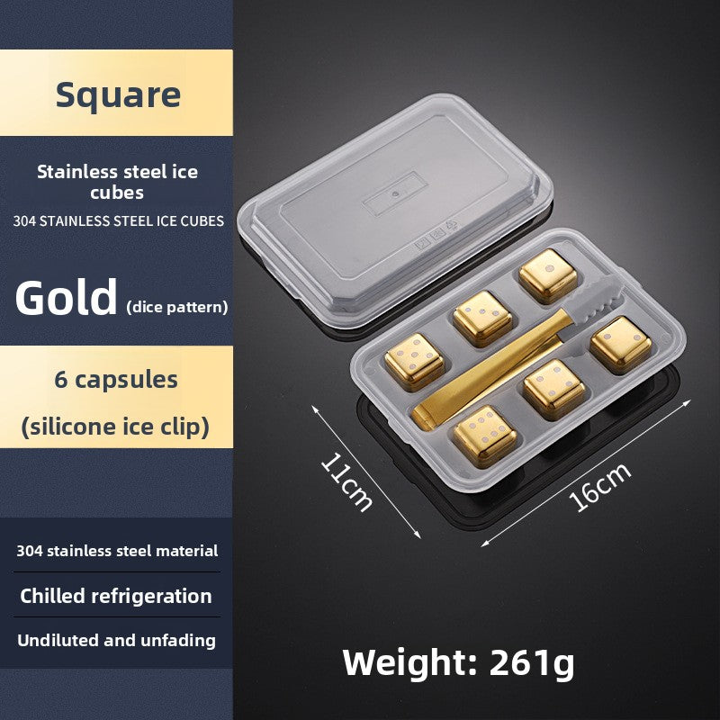 Reusable Stainless Steel Ice Cubes for Drinks