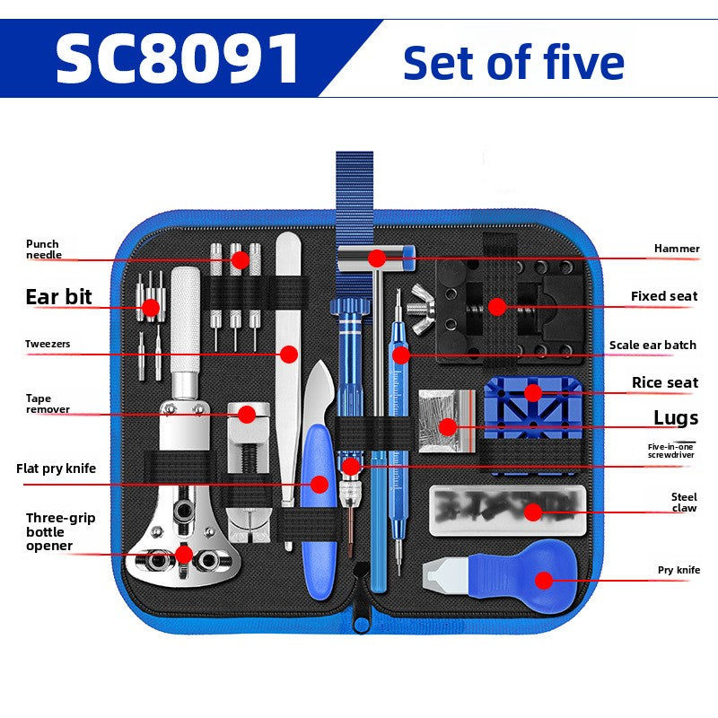 Professional Watch Repair Tool Set with Waterproof Paste