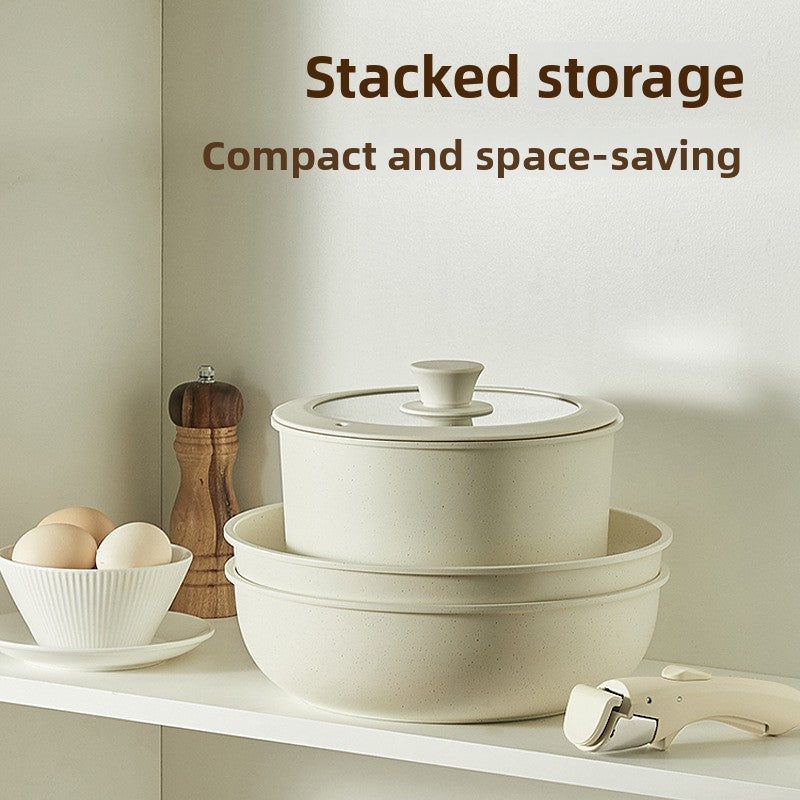 Detachable Ceramic Non-Stick Cookware Set