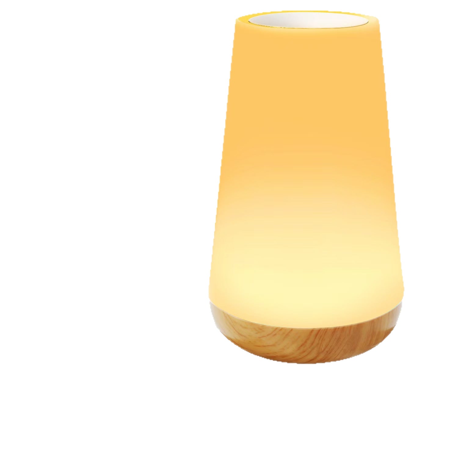 Wood touch sensor night light with remote control