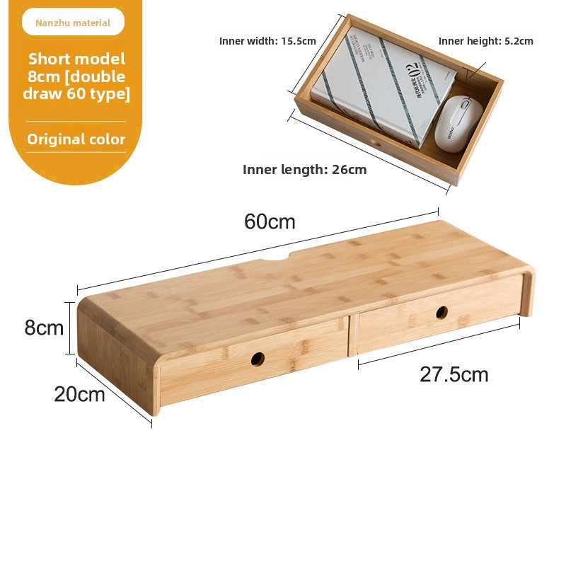 Bamboo Computer Monitor Riser
