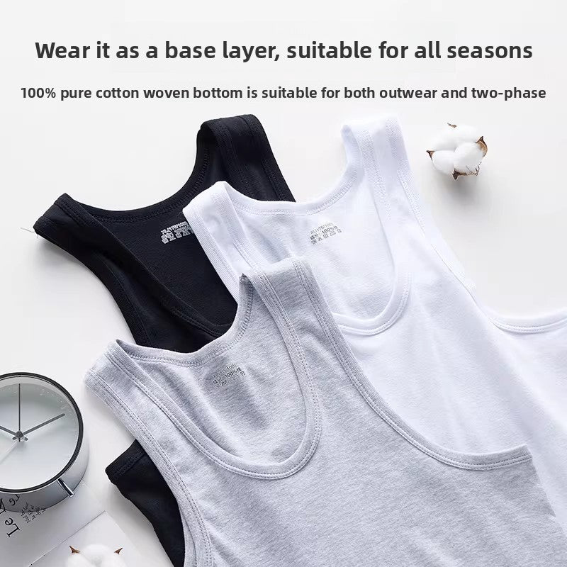 Pure Cotton Mens Sleeveless Vest