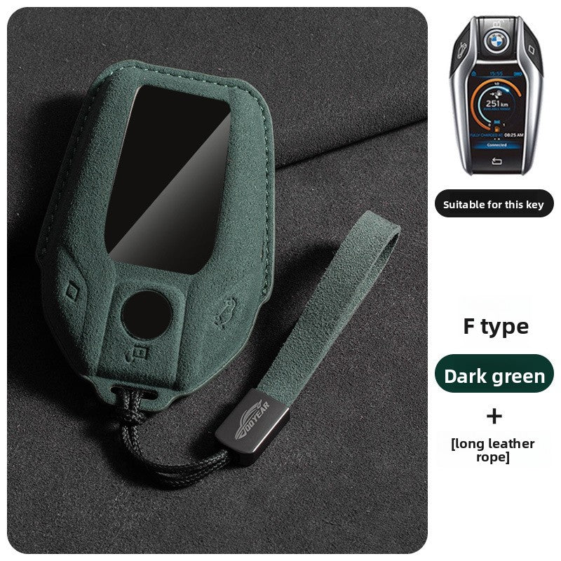 Suede Key Cover with Strap