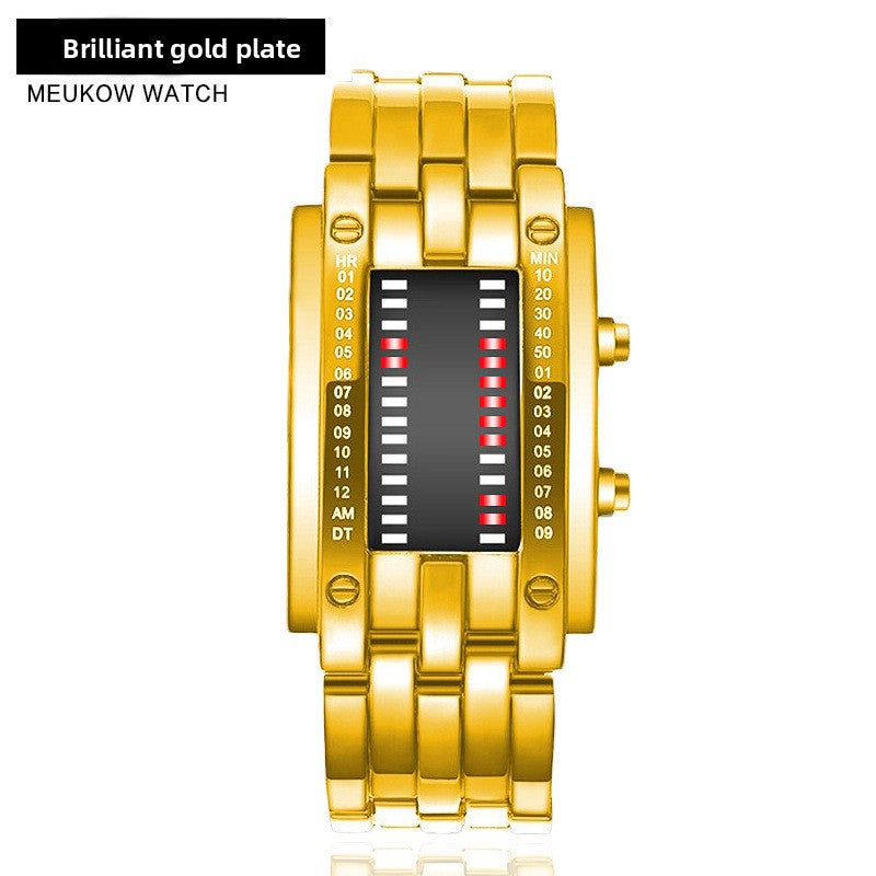 Digital Dual-Line Wrist Watch