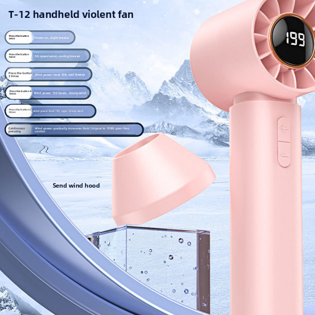 Handheld Bladeless USB Rechargeable Fan