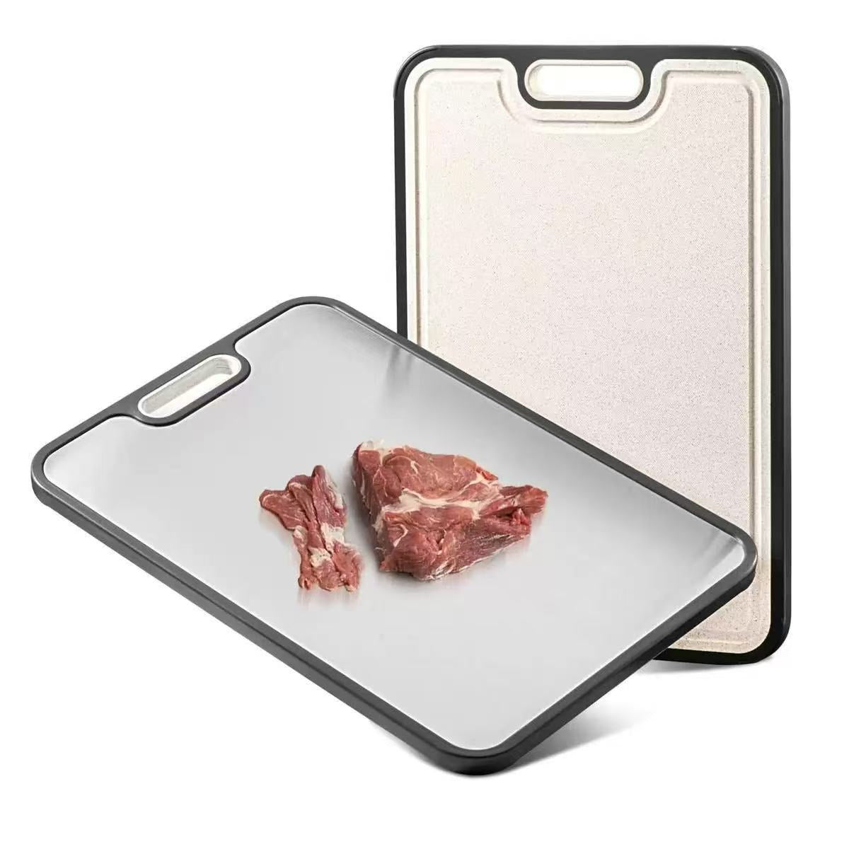 Stainless Steel Double-Sided Cutting Board