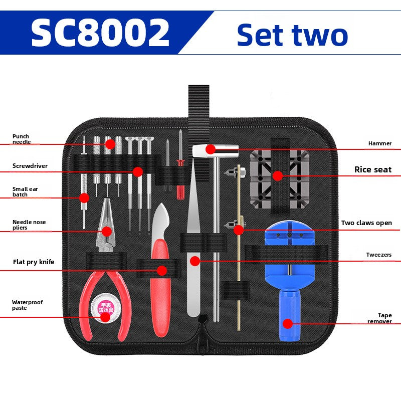 Professional Watch Repair Tool Set with Waterproof Paste