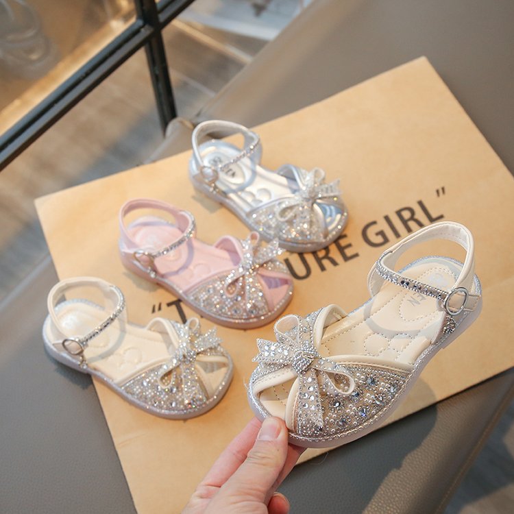 Girls Bowknot Soft Sole Non-Slip Sandals