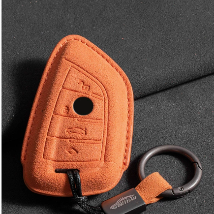Suede Key Cover with Strap