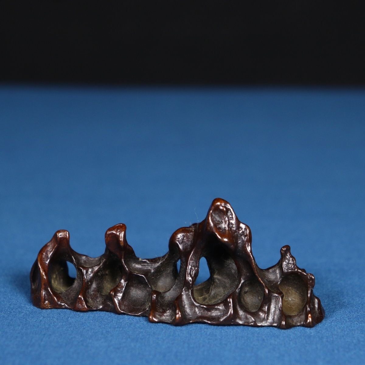 Solid Copper Rockery Pen Holder and Paperweight