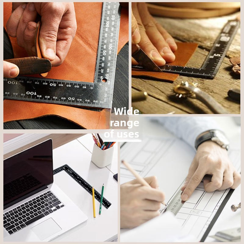 black steel ruler multifunctional combined angle ruler