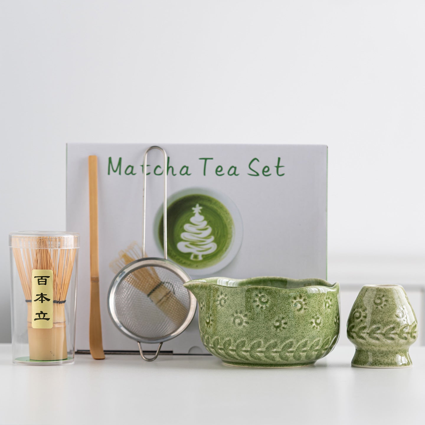 Sun and Wheat Ear Matcha Bowl