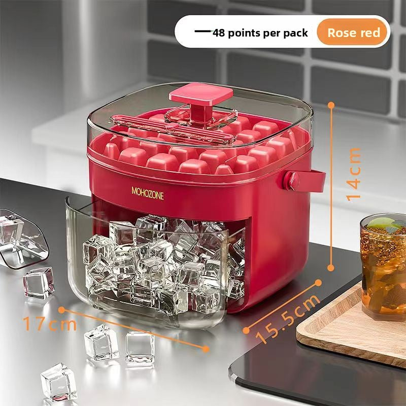 Press Type Ice Tray Mold with Ice Shovel