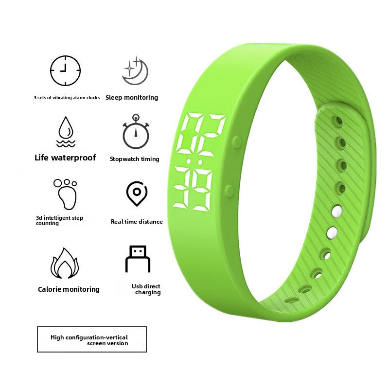 Multifunctional Digital Sports Watch with Silent Alarm