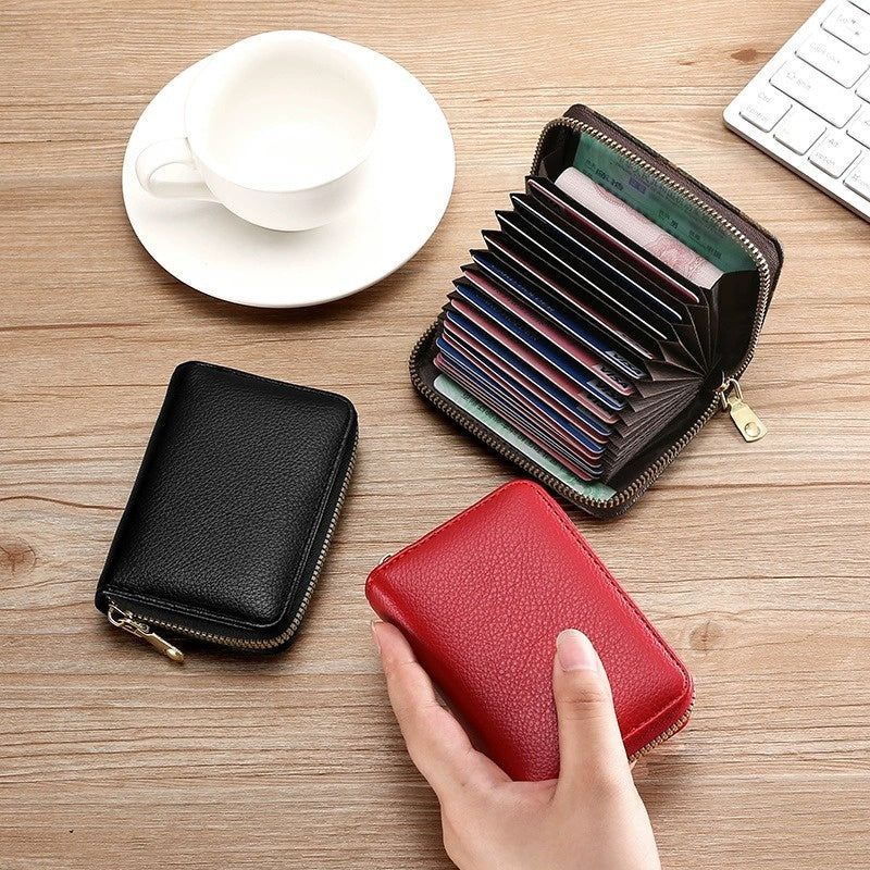 Lychee Pattern Accordion Card Holder