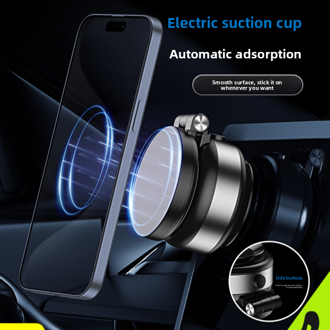 Telescopic Car Phone Holder with Magnetic Suction