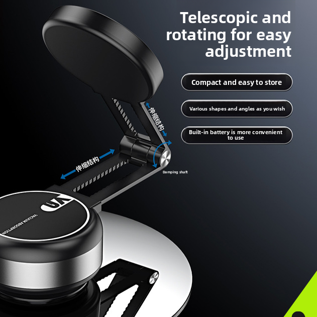 Telescopic Car Phone Holder with Magnetic Suction