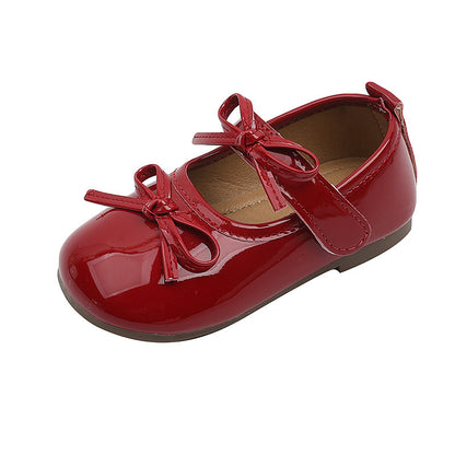 Girls Butterfly Knot Soft Sole Casual Shoes