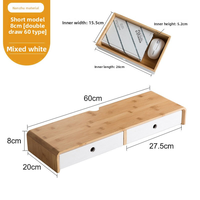 Bamboo Computer Monitor Riser
