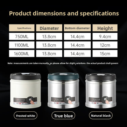 304 Storage Canister for Coffee Beans and Tea Leaves, Moisture-Proof Sealed Canister