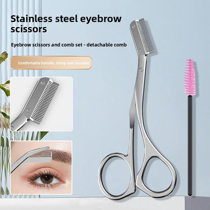 Eyebrow Trimming Scissors with Eyebrow Comb