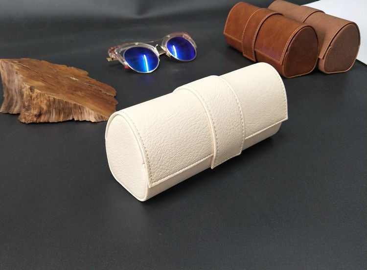 Large Vintage Leather Handmade Glasses Box