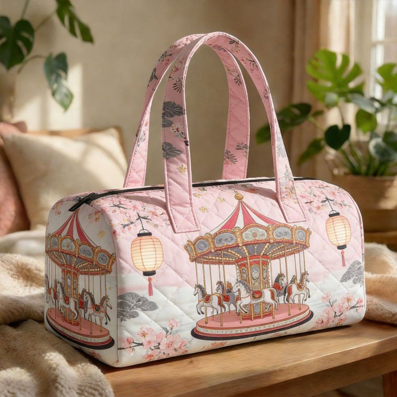 New Short-Distance Portable 3D Digital Printing Travel Bag Sports Bag