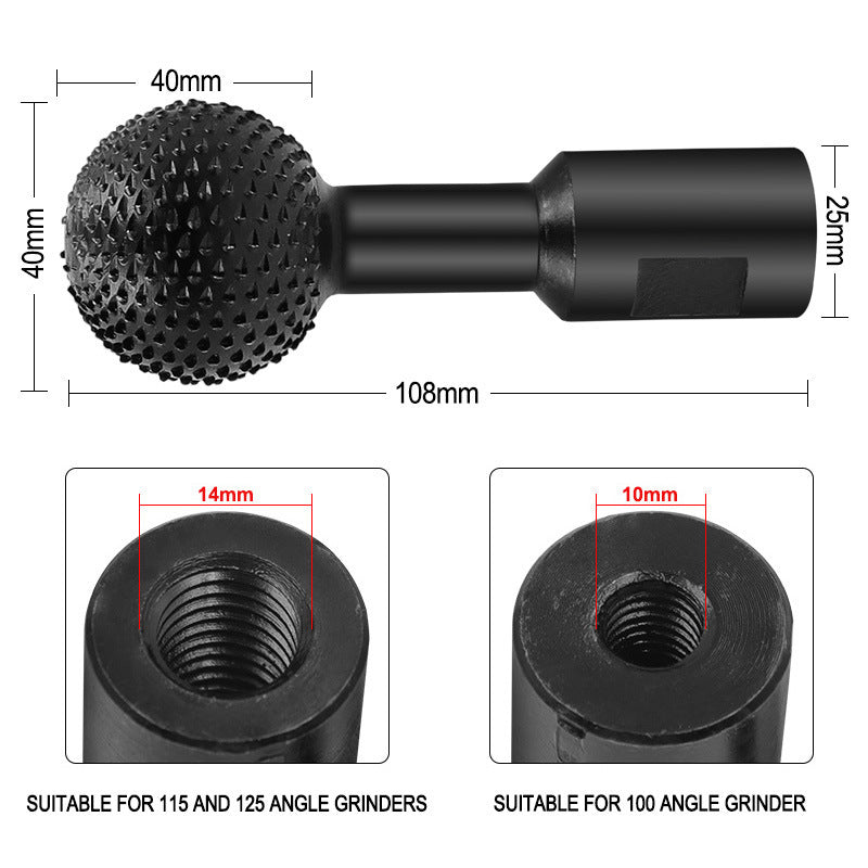 Spherical Grinding Head for Angle Grinder