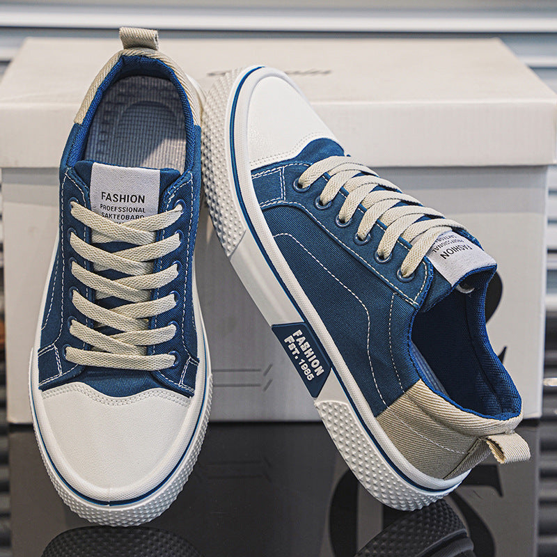 Men's Breathable Canvas Skate Shoes