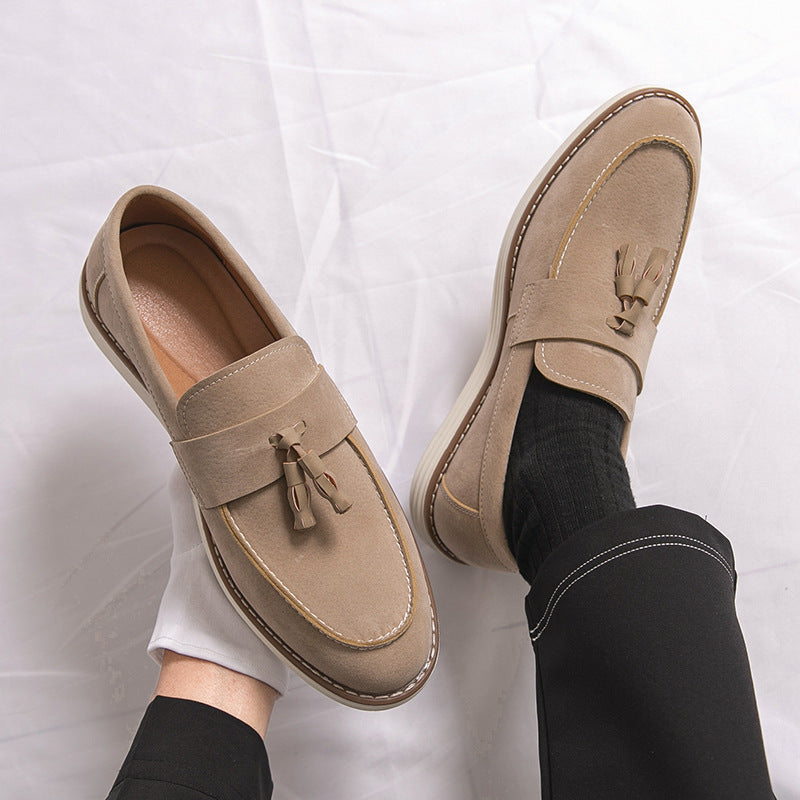 Mens Suede Slip-On Loafers