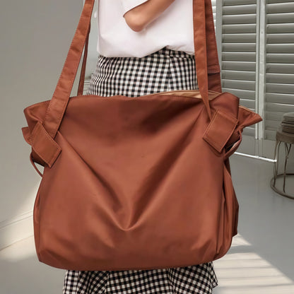 Washed Tote Bag for Women Large Capacity Casual Shoulder Bag
