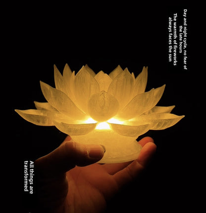 Decorative LED Lotus Lamp with Dual Lighting