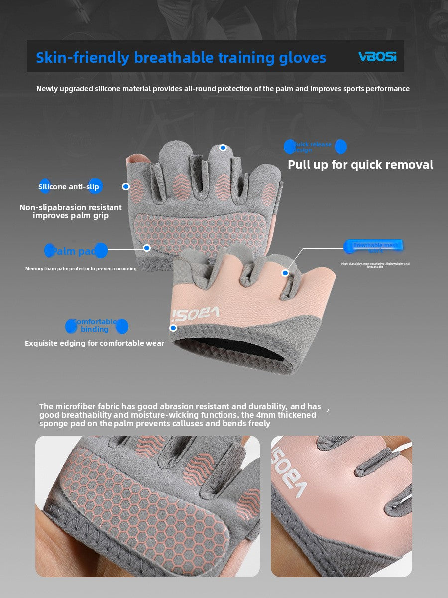 Half Finger Fitness Sports Gloves
