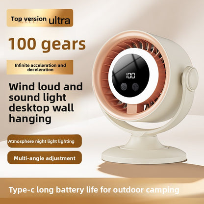 Multifunctional USB Desk Fan with Night Light